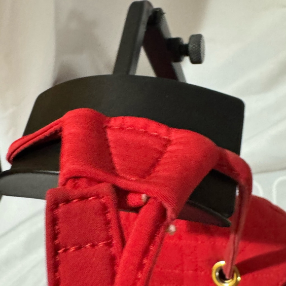 Christian Dior Women's Red Cannage Nylon Mini Drawstring Backpack - Picture 7 of 16